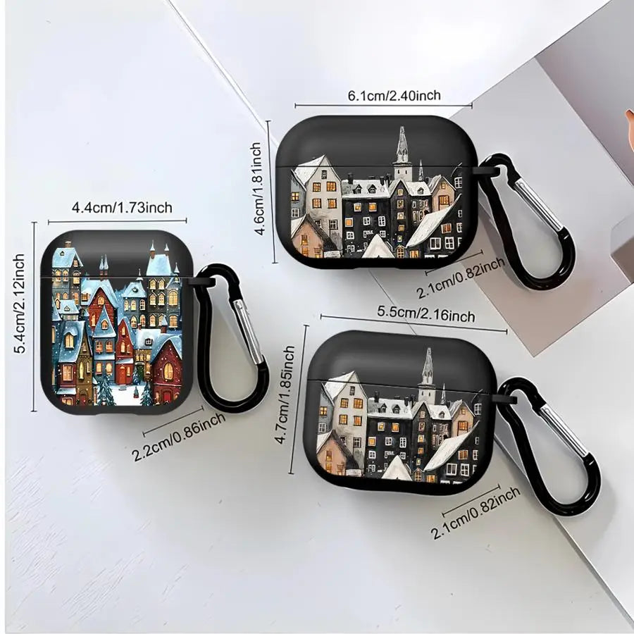 Winter Snow Christmas Earphone Cases Cover Case For Airpods Pro3 2 3 Pro2 Pro 1 4