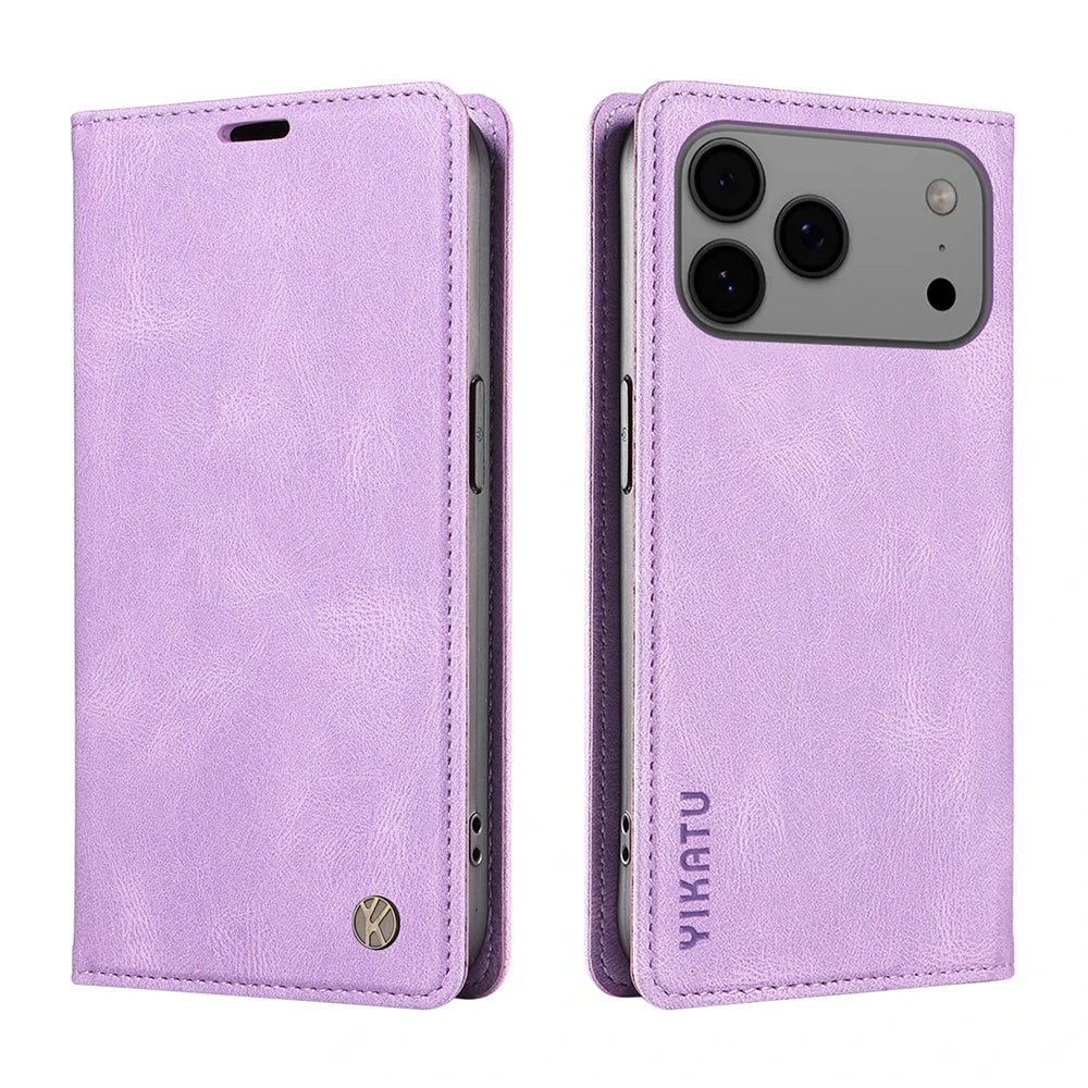 Magnetic Leather Flip Case For Apple Iphone 18 17 17E 17Air Pro Max Promax 18Promax 17Promax 18Pro 17Pro Wallet Card Slots Cover
