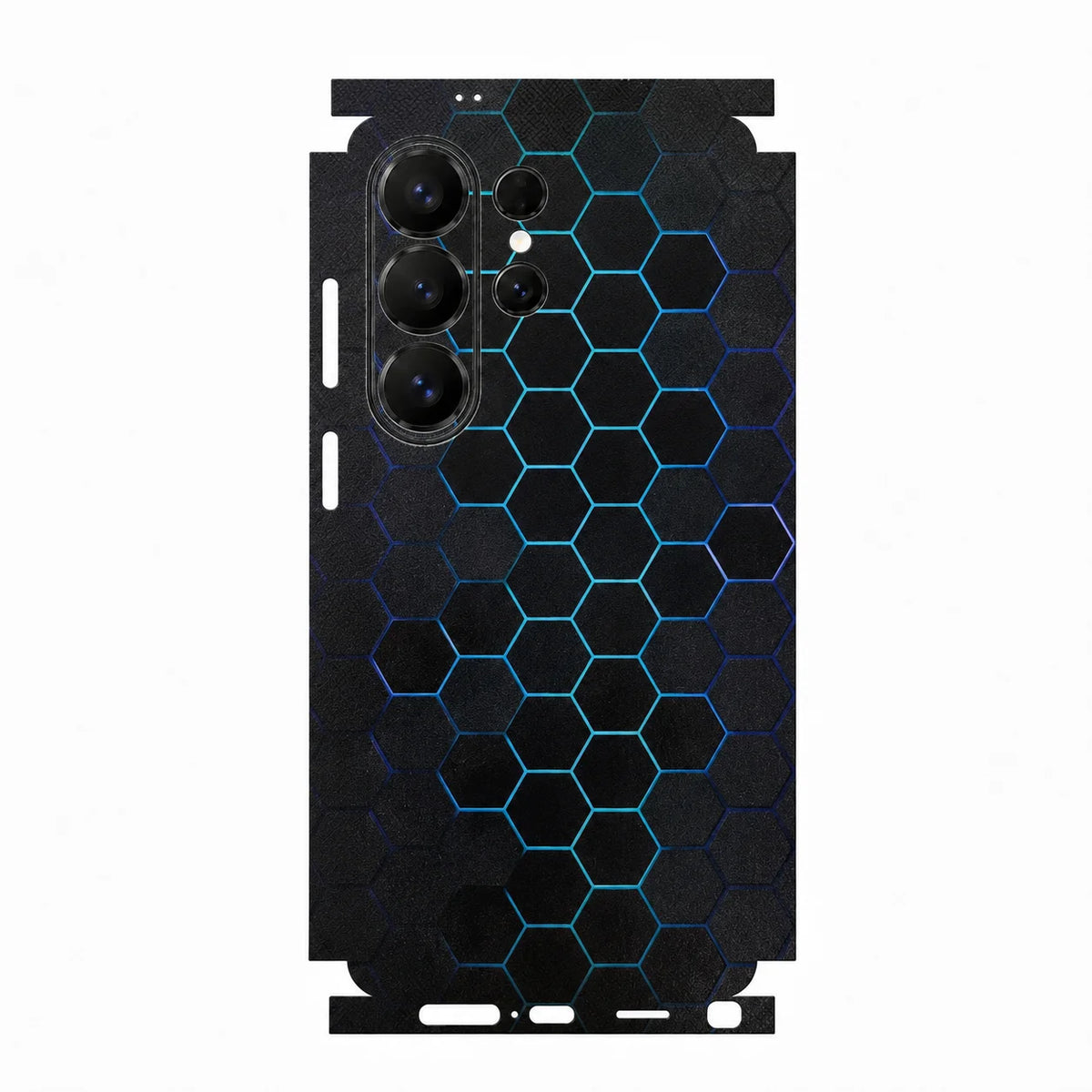 Full Coverage Faux Leather Back Skin for Samsung Galaxy S26 S25 Ultra Plus S24 S23 Full Wrap Anti Scratch Rear Film Sticker