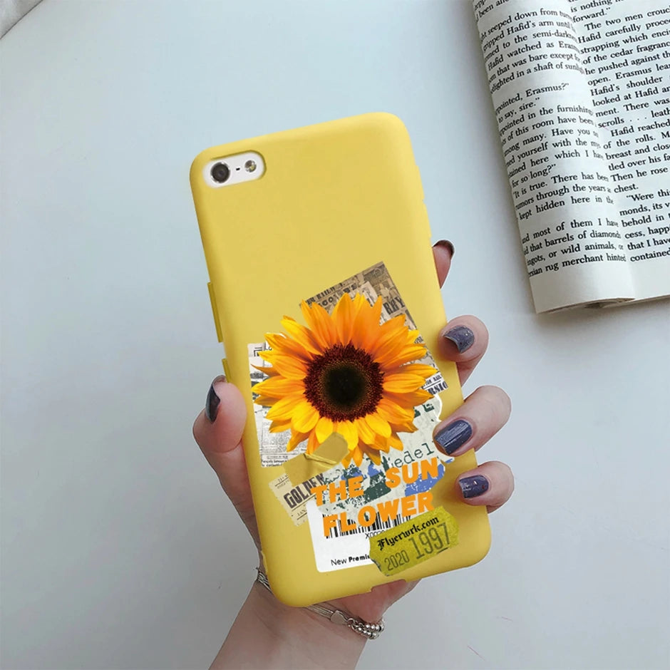 For iPhone 5 5S SE 2016 Case for iPhone 5 S Cover Silicon Cute Painted Case for iphone SE Cover Bumper for iphone 5S Phone Shell