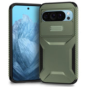 Heavy Duty Rugged Shockproof Slide Camera Lens Protect Case for Google Pixel 10 9 8 7 A Pro XL Matte Anti-slip Armor Hard Cover