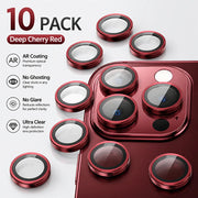 NNBILI 10pcs CD Pattern Eagle Eye Camera Lens Protector Film for iPhone 18 Pro,18 Pro Max 17 Pro Max HD Separate Lens Protector