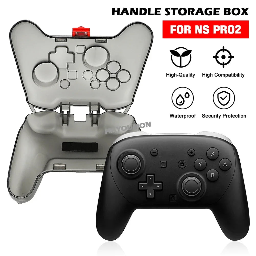 For Switch 2 Scratch & Shock Protection Transparent Protective Case For Switch 2 Pro Controller Hard Protector Cover Accessories