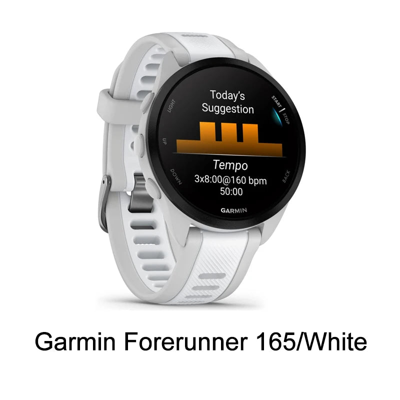 Garmin Forerunner 165 1.2”AMOLED Display Professional Running, Riding Swimming Triathlon Marathon Track Field Training