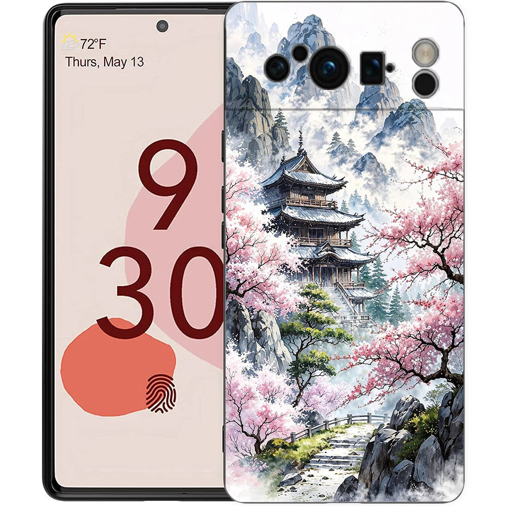 For Google Pixel 10 Pro Phone Case Pixel 9 Pro XL TPU Case Pixel 8 Pro 9A 8A 7A 7 6A 6 Pro Cover Japan Osaka Kanagawa Label