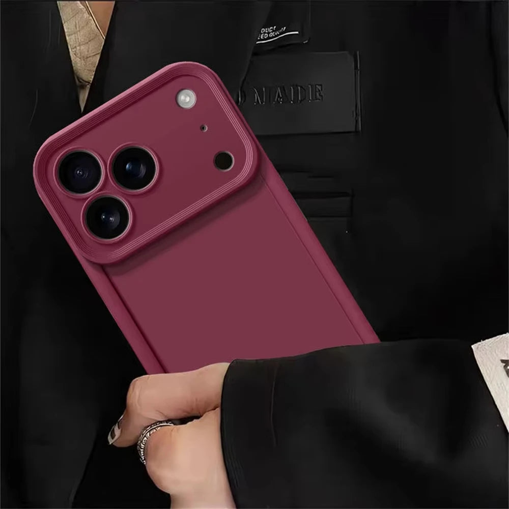 Soft Bumper Soft Silicone Phone Cases For iPhone 17 16 15 13 11 12 14 Pro Max Plus Air Cover Camera Protection Shockproof Case