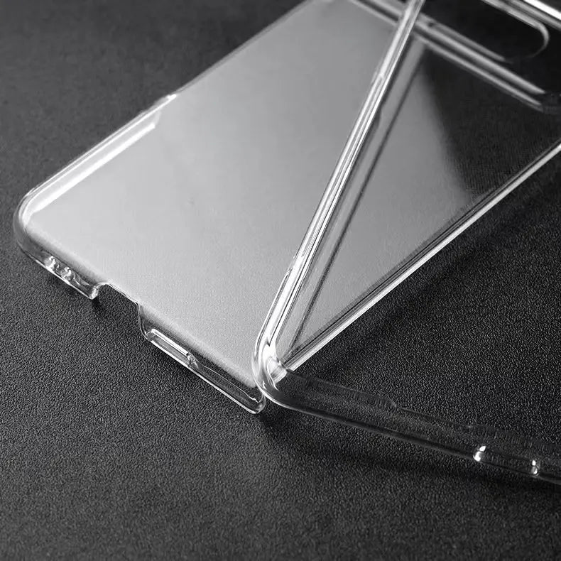 For Google Pixel Fold Transparent Plastic PC Hard Shell Shockproof Full Protective Back Cover On Google Pixel Fold