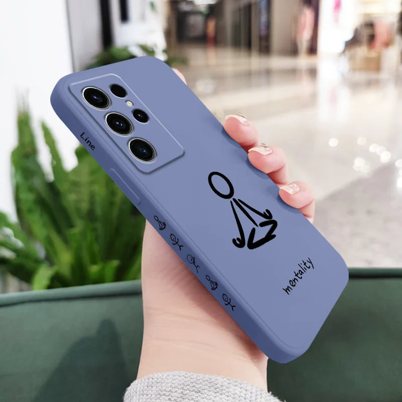 Cultivate Meditation Phone Case For Samsung Galaxy S25 S24 S23 S22 S21 S20 S10 S10E Ultra Plus FE Note 20 Ultra Plus Cover