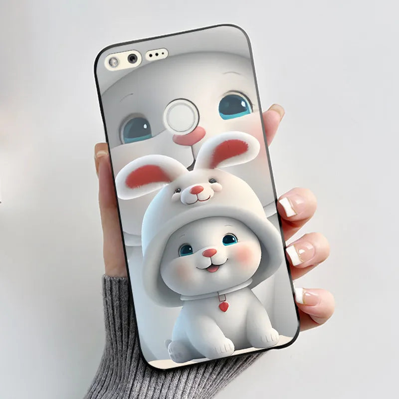 For Google Pixel 1 Soft Silicone Black Case For Google Pixel 1XL Elegant Style New Design Pattern Snow Mountain Casing