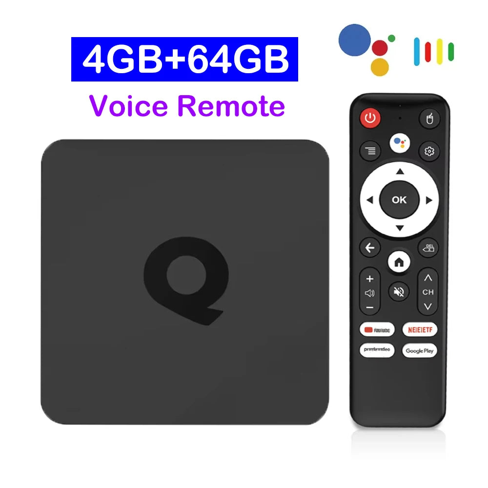 Smart TV Box Bluetooth 6.0 8K Q1 Android 16 Set Top Box Allwinner H313 Dual Wifi 5G 8GB128GB Google Voice Streaming Media Player