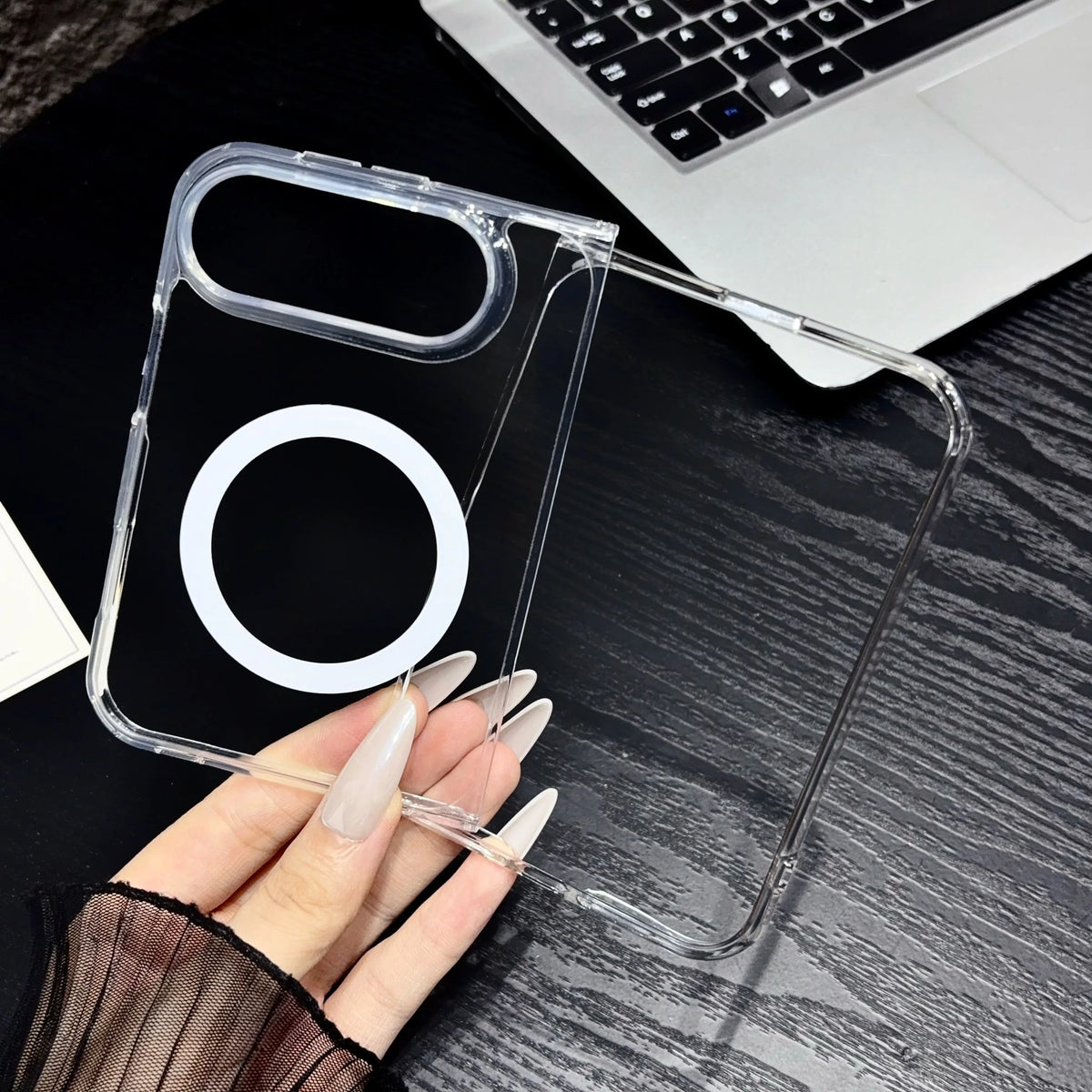 Drop Protection Magnetic Case for Iphone Ultra 18 Fold 18ultra Transparent Mobile Phone Cover Accessories