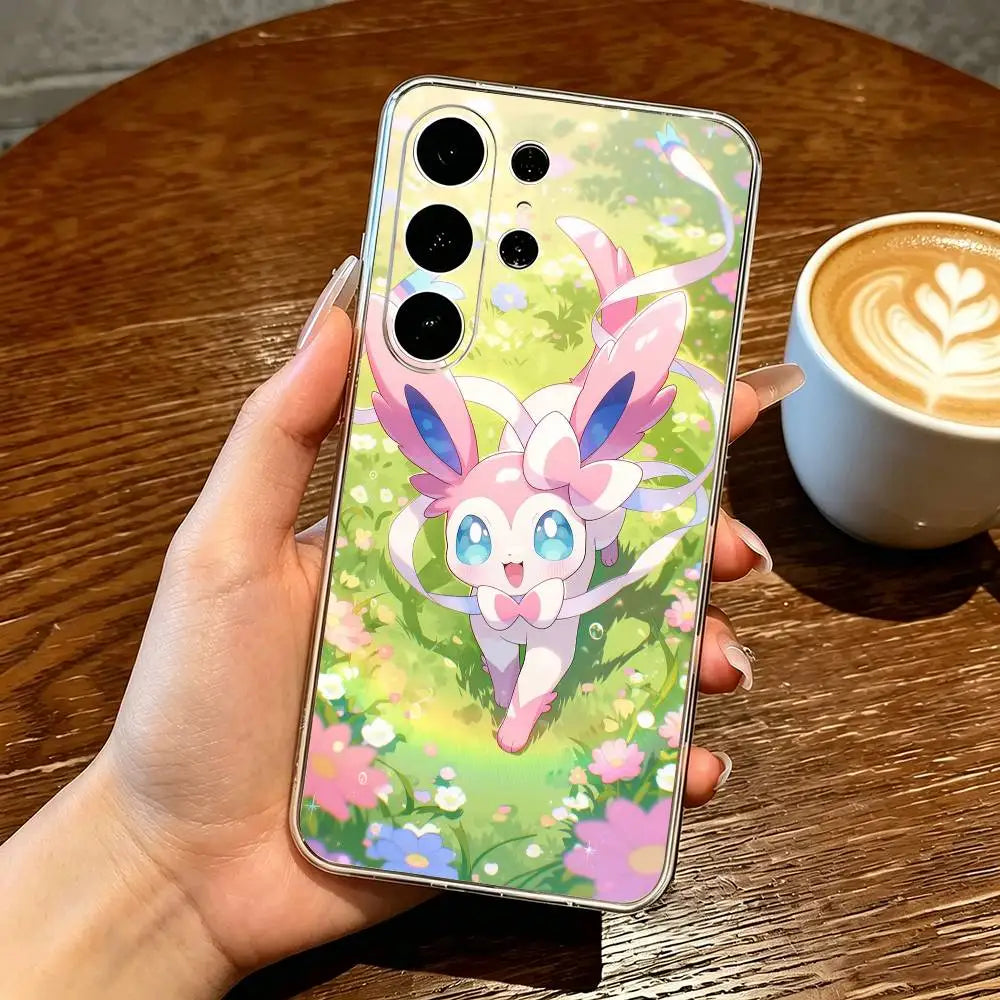 Lovely Sylveones-s Phone Case Transparent Silicone Soft For Samsung S25,S24,S21,S22,S23,S30,Ultra,S20,Plus,Fe