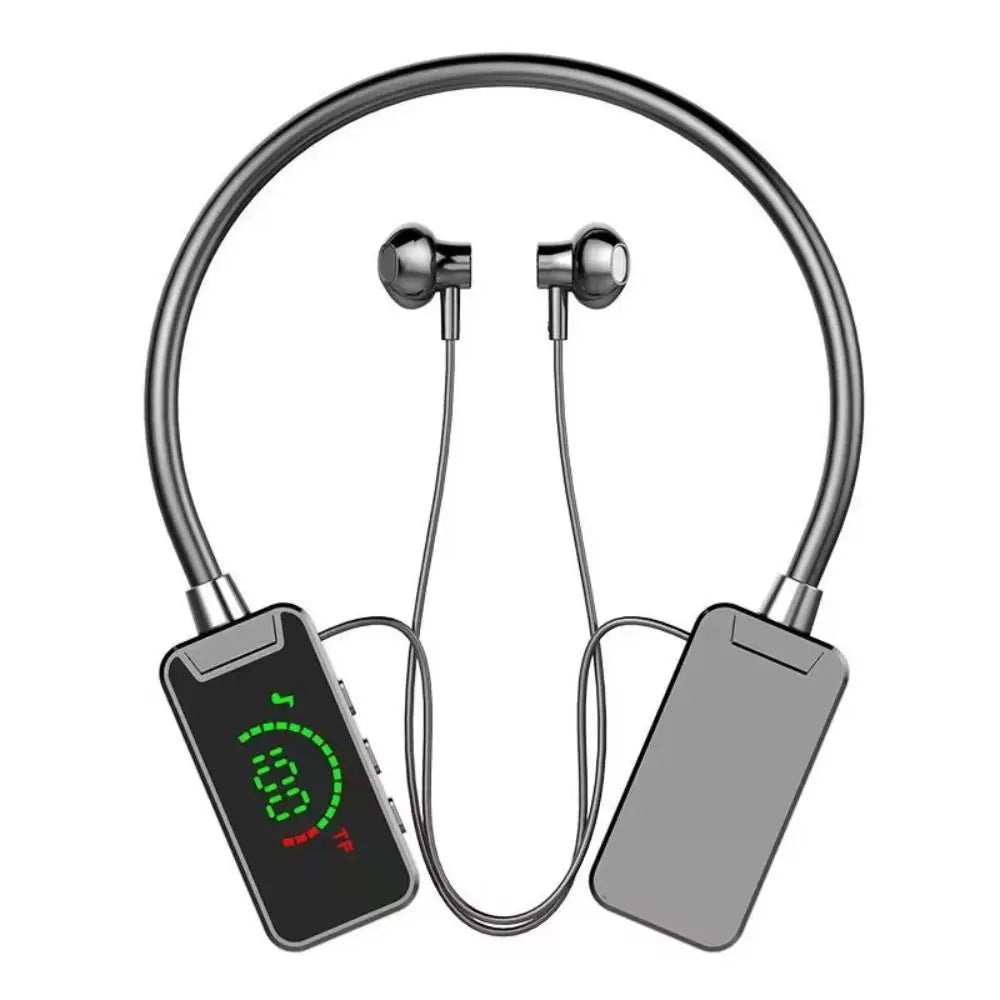Bluetooth 5.3 Bluetooth Earphones Handsfree HIFI Sound Neckband Earphones Long PlayTime LED Display Noise Reduction Earbuds