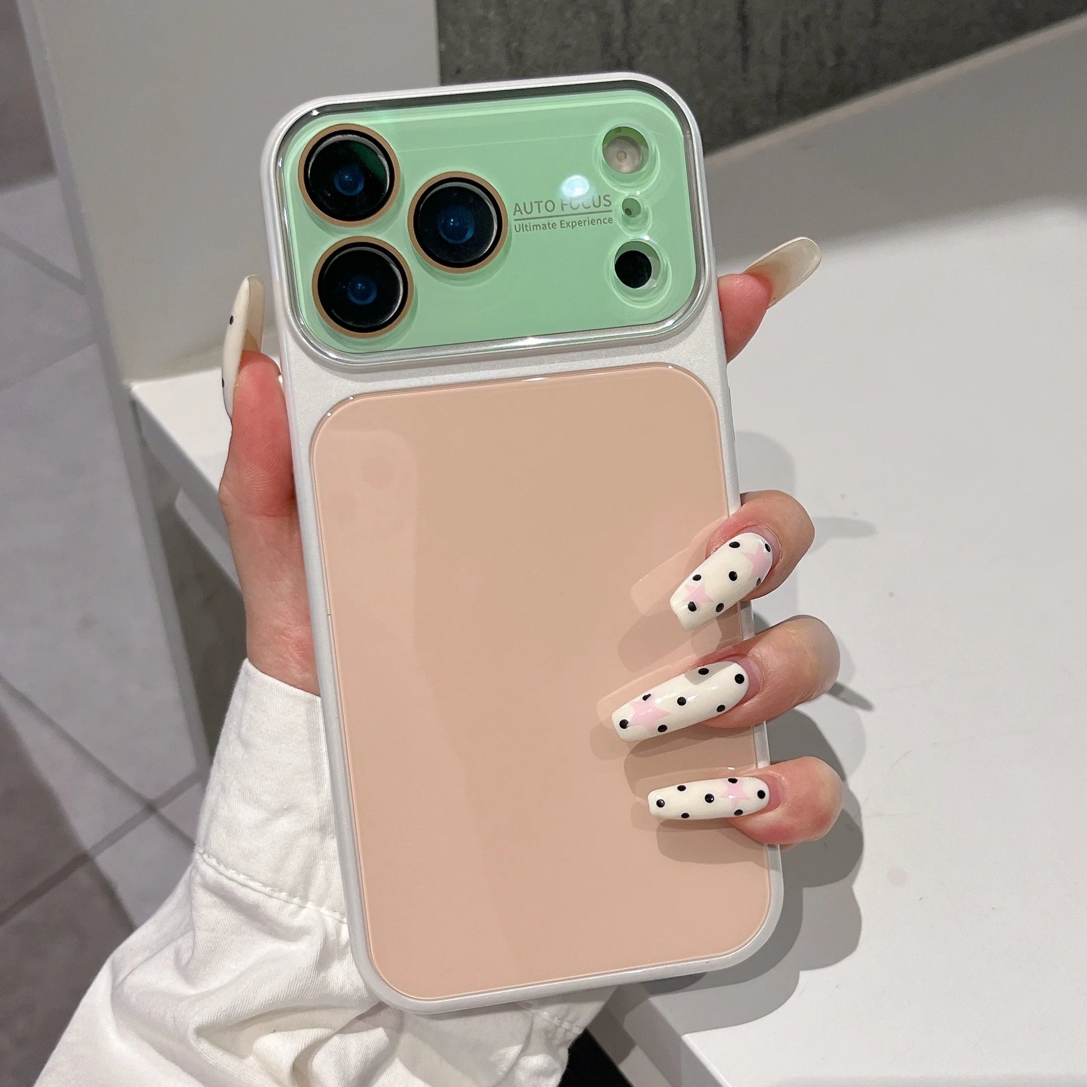 Luxury Contrast Color Tempered Glass Hard Case for Apple iPhone 17 16 15 14 Pro Max 13 Shockproof Dopamine YK2 Glossy  Cover