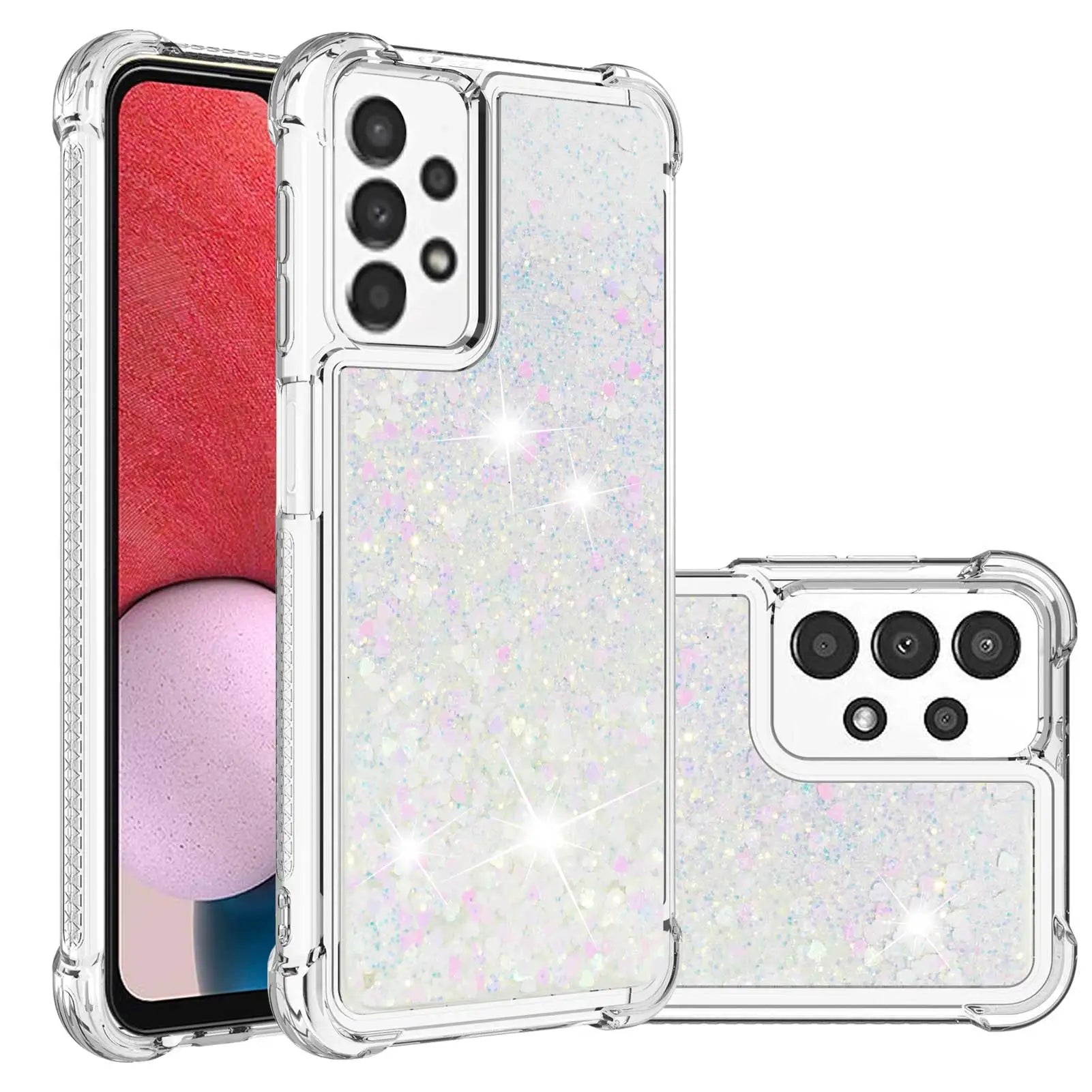 Glitter Liquid Quicksand Case For Samsung S24 Soft Cover For Galaxy S23 S22 Ultra S21 S10 S9 PLUS S20 S23 S21 FE Transparent