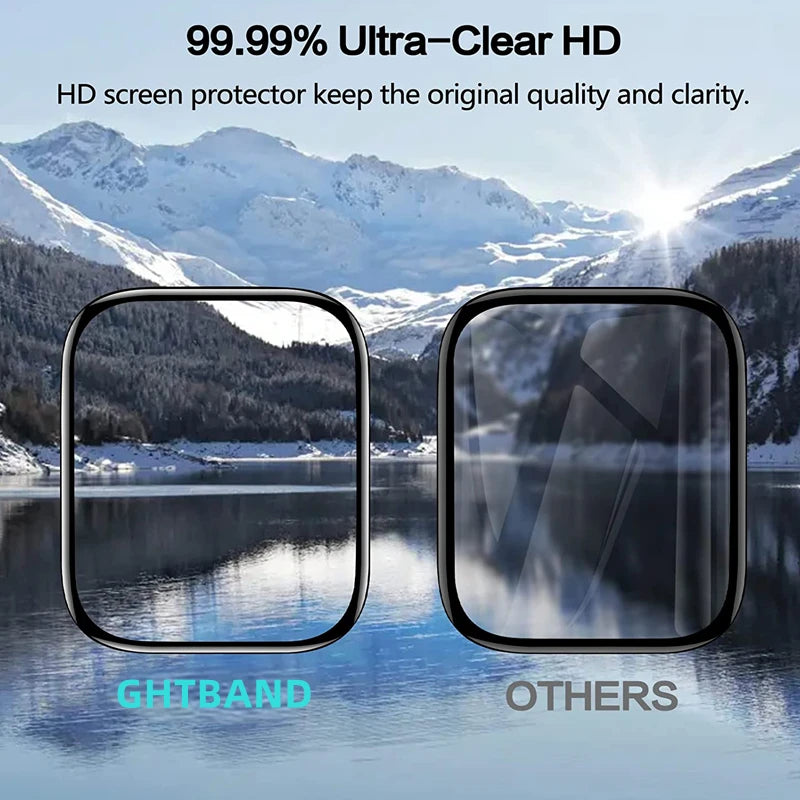 Protector Film For Apple Watch 44mm 45mm 40mm 41mm 42mm 38mm 3D Curved Screen Protectors iwatch series 8 7 SE 6 5 4 3 Ultra 49MM