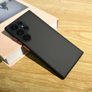 Shockproof Matte Transparent Case For Samsung Galaxy S24 S23 S22 S21 S20 S25 S26 Ultra Note 20 10 A52 A71 A53  A34 S25 5G Cover