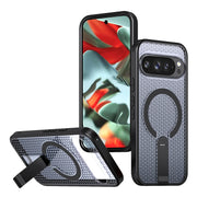 For Google Pixel 9a Case Pixel 10A 10 Pro 9 Pro XL Phone Case Luxury Magnetic Bracket Heat Dissipation Rugged Tough Cover Fundas