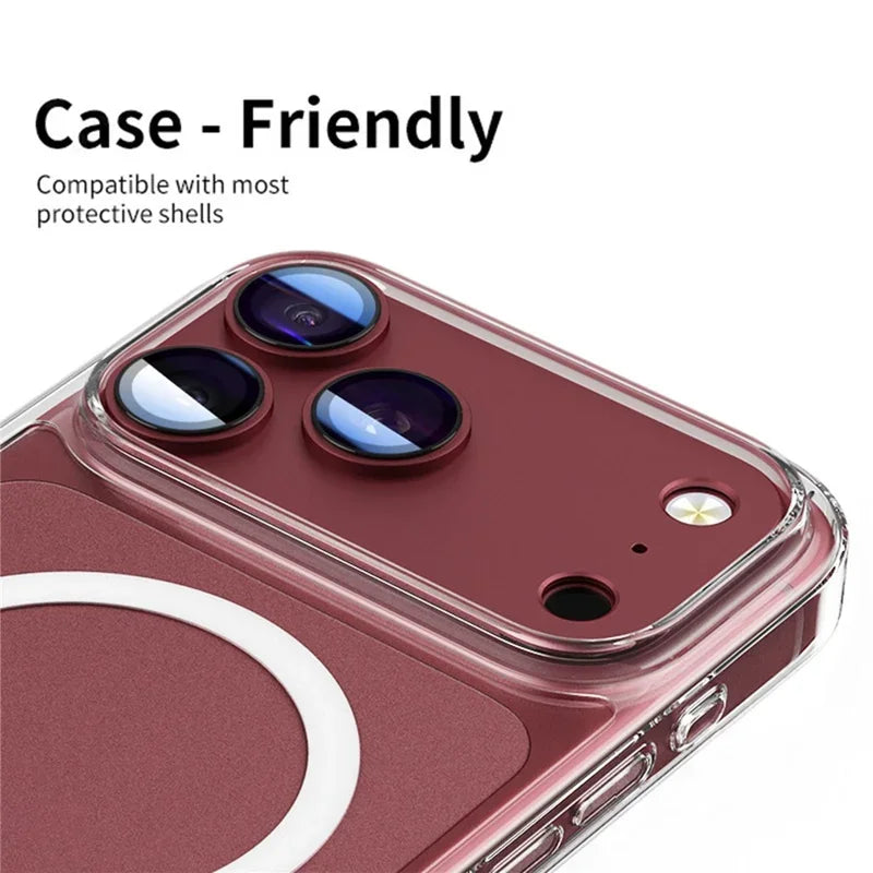 Camera Lens Protector for iPhone 18 Pro Max 18 Pro Full Cover Frosted Metal Alloy Tempered Glass Protective Cap Dark Cherry Blue