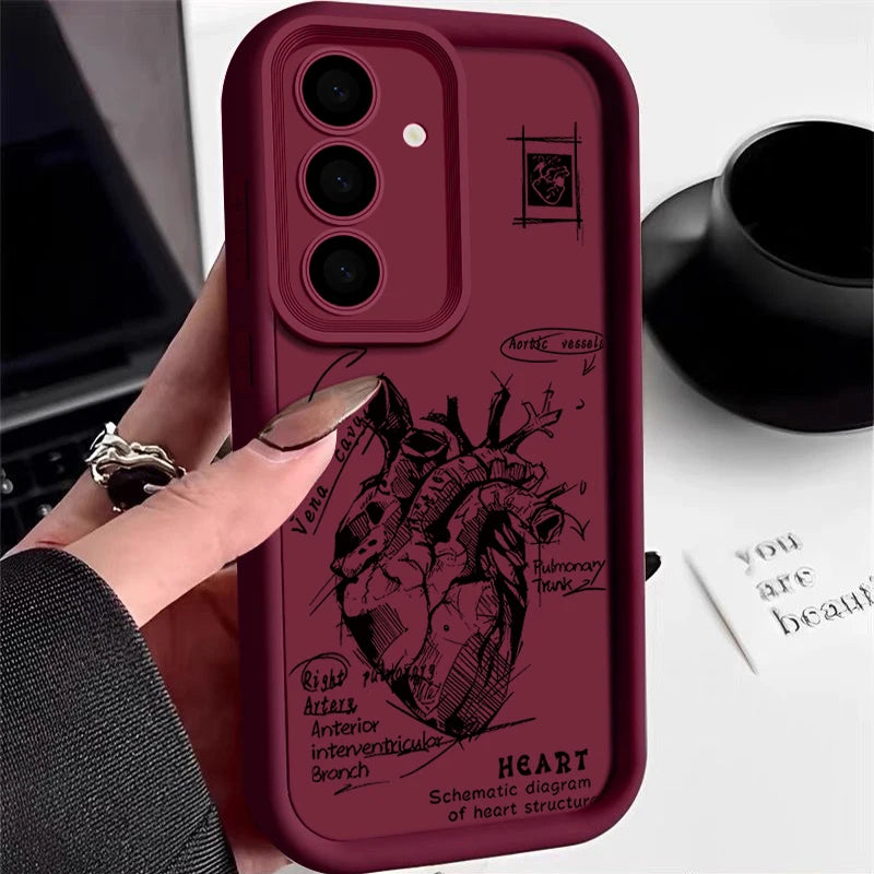 Soft TPU Case For Samsung Galaxy S26 S25 S22 S23 Ultra S24 FE A57 A56 A36 A55 A16 A17 A15 A37 5G Creative Pattern Phone Cover