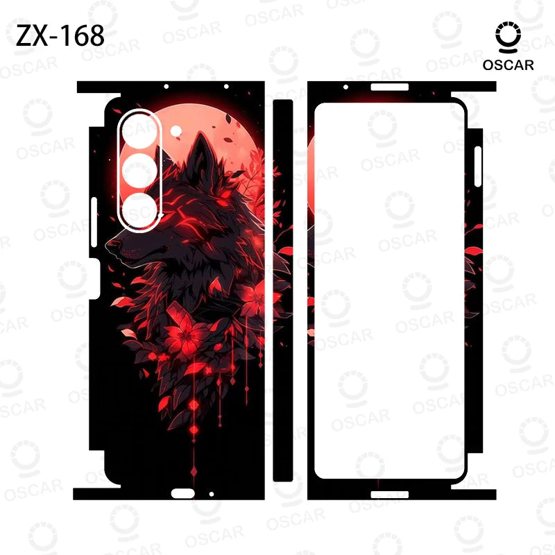 Colorful Anti-Scratch Stickers For Samsung Galaxy Z Fold 8 Ultra 8 7 6 5 Protective Decal Skin Cover Back Film