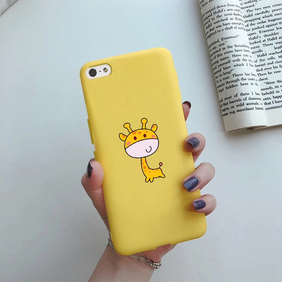 For iPhone 5 5S SE 2016 Case for iPhone 5 S Cover Silicon Cute Painted Case for iphone SE Cover Bumper for iphone 5S Phone Shell