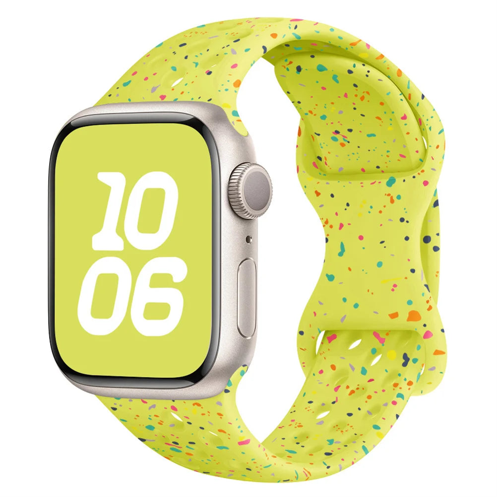 Sport Loop Strap For Apple Watch Band Ultra 2 49mm 44mm 40/41mm 45mm 42/46mm Silicone Bracelet iwatch Series 11 10 9-8-7 6 5 SE
