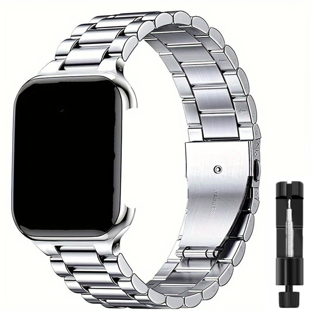 Stainless Steel Strap For Apple Watch Band Series 12/11/10/9/8/7/6/5/SE 3 Metal Bracelet For iWatch Ultra 4 49mm 45mm 44mm 46mm