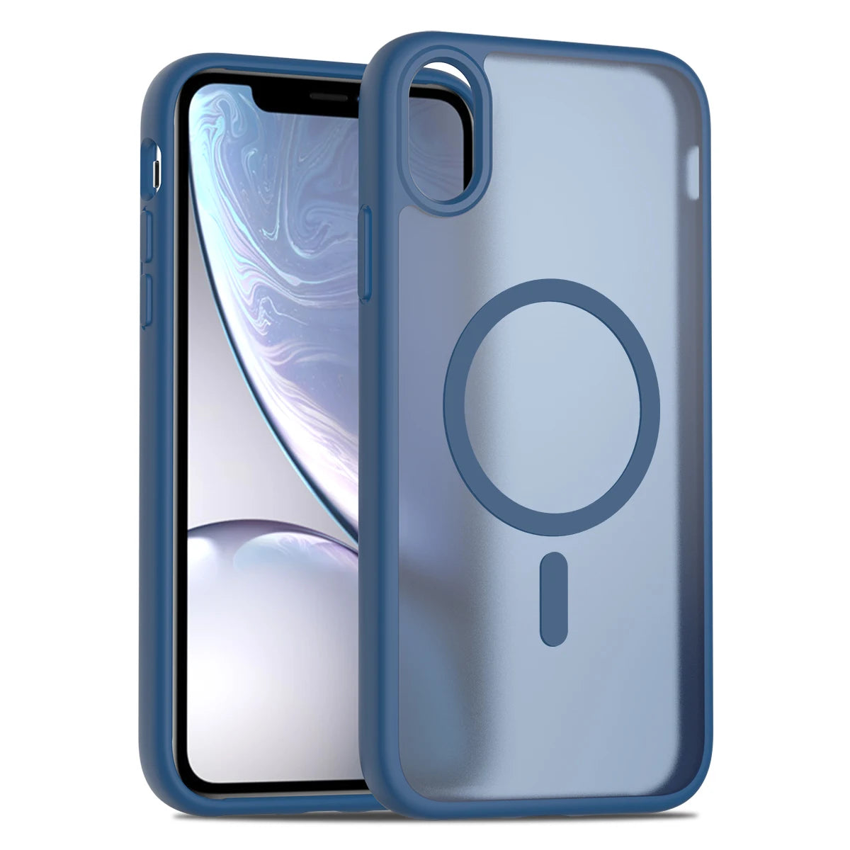 For iPhone XR 6.1 Inch Matte Magnetic Case, Compatible with MagSafe Drop Protection Slim Translucent Cover For iPhone 11