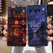 fashion art sunset glow painting Phone Case For Google Pixel 9 8 9A 8A 7 7A 6 Pro XL 6A 5G Black Soft Back Luxury TPU Cover