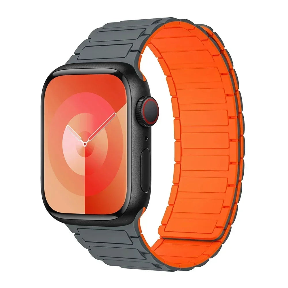Hot Magnetic Loop For Apple Watch Bands 44 40 49 45 41 38mm Silicone Bracelet iWatch Series 11 10 9 8 7 6 5 4 3 Se Ultra 3/2 Str