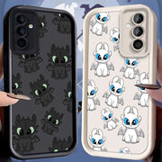 T-Toothless Case for Samsung Galaxy S25 Ultra Plus S24 S23 S22 S21 S20 FE A73 A72 A71 A56 A55 A54 5G A52 A52S A51 4G Soft Cover