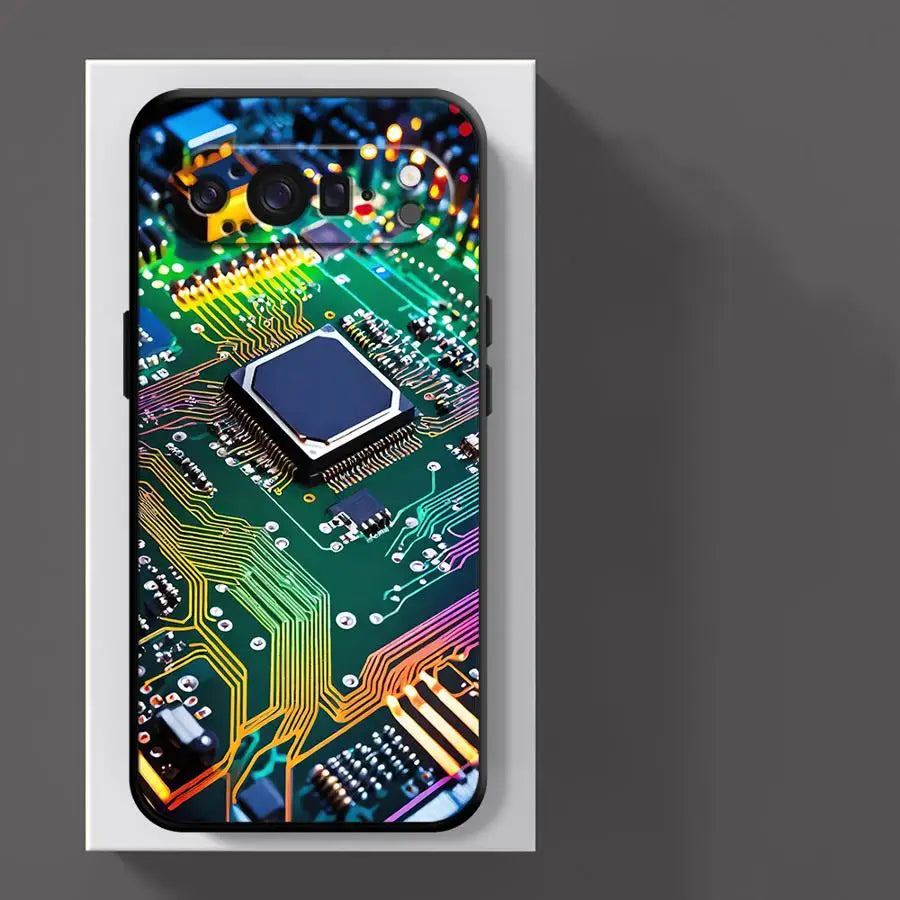 Retro Circuit Board Funda Phone Cover Case for Google Pixel 10A 9a 6a 6 7 8 Pro 8a 10 9 Pro XL 7a