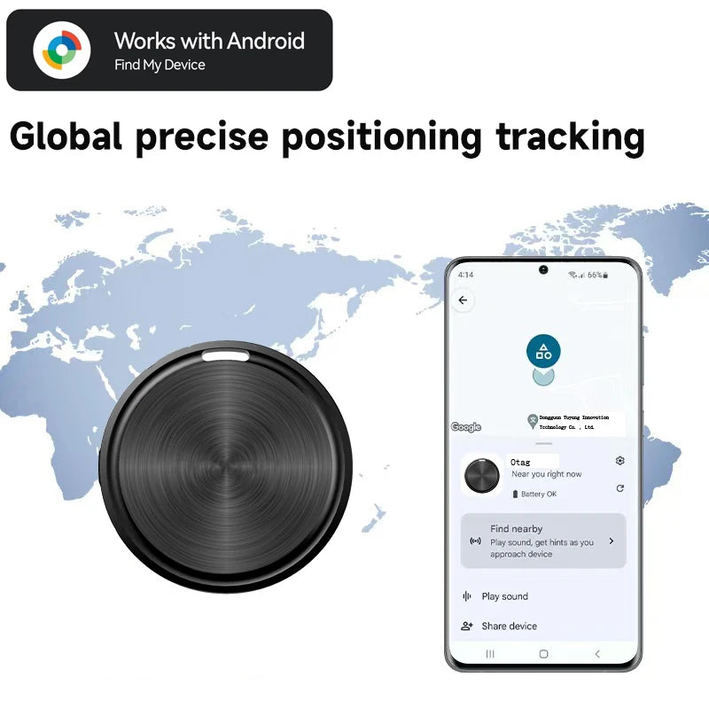 Tracker for Android Smart Locator Work with Google Find My Device Bag Key Pet Elderly Finder Tracking