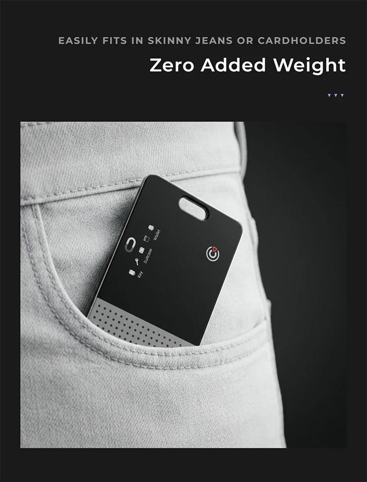 Ultra Thin Smart Tracking Card Wallet Tracker Rechargeable Dual System Item Finder for Apple Find My & Android Find Hub Device
