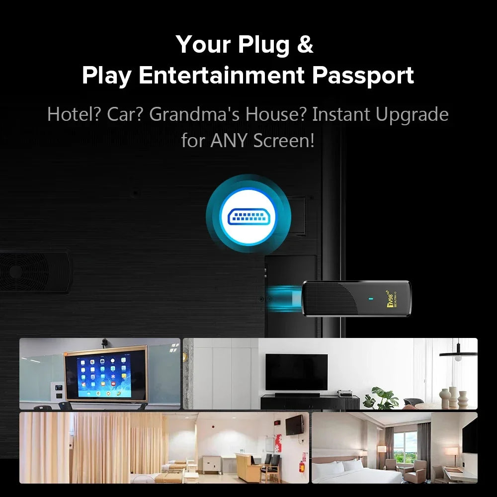 TV Stick Player New TV98 ATV X10 HD 8K 4K Android 14 Smart Media Player RK3518 Quad Core Chip Dual Wifi 5G 4G Voice Remote IPTV