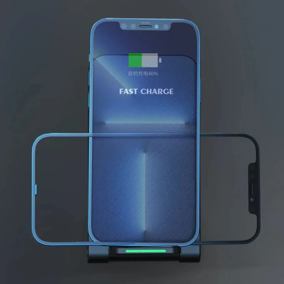 Wireless Charger Stand Pad for iPhone 17 16 15 14 13 12 Pro Samsung Xiaomi Phone Chargers Induction Fast Charging Dock Station