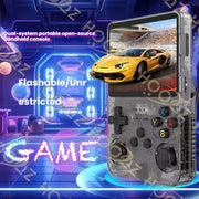 Open Source R36S Retro Handheld Game Console, Linux System, 3.5" IPS Screen, Portable Pocket Video Player, 64GB Preloaded Games