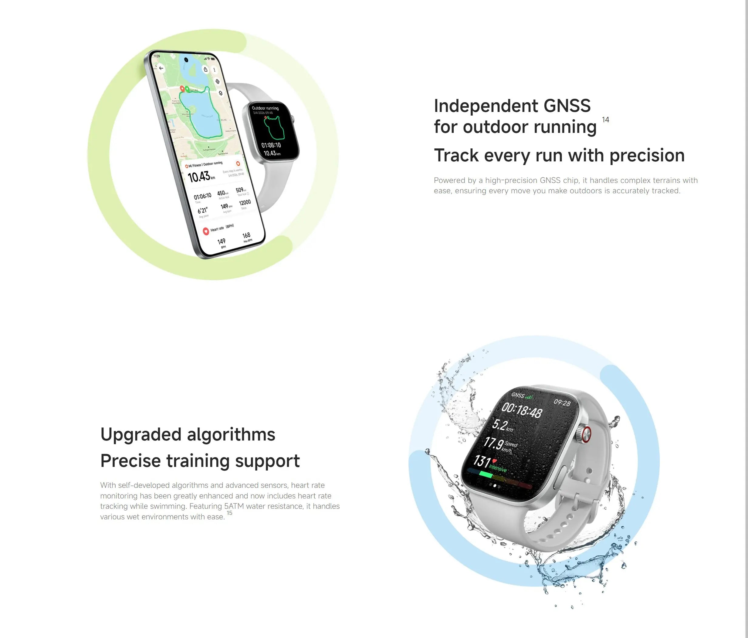Global Version Redmi Watch 6 2.07" AMOLED Screen 550mAh Battery 150+ Sports Modes 5ATM Water Resistance Xiaomi HyperOS 3