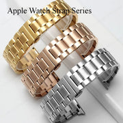 Stainless Steel Strap for Apple Watch Strap Series 10/9/8/7/6/5/4/3/SE Metal Bracelet 49mm 45mm 44mm 42mm 46mm 41mm 40mm 38mm