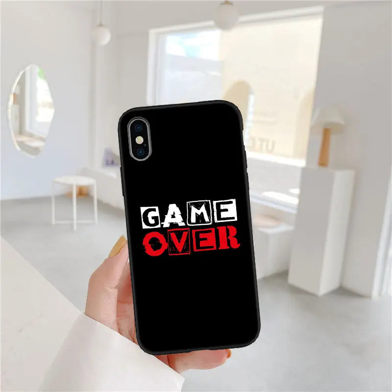 IX16 Game Over New Luxury Phone Case for iPhone SE X XS XR 16E 11 Pro Max 8 7 6 6s Plus
