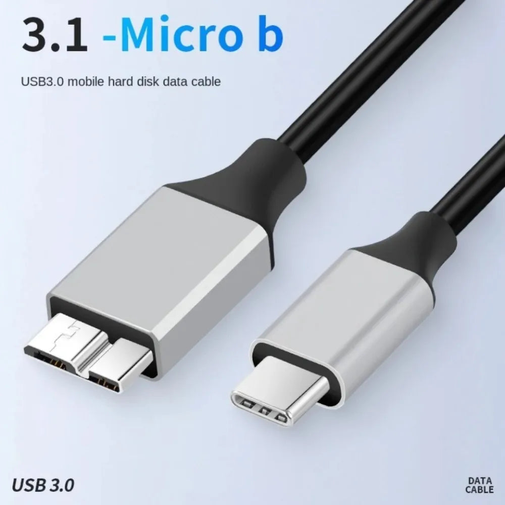 Type USB C To Micro B Cable 10Gbps Fast Data External Hard Drive Disk Cable for SSD HDD PC MacBook Pro 0.2m 0.3m 1m