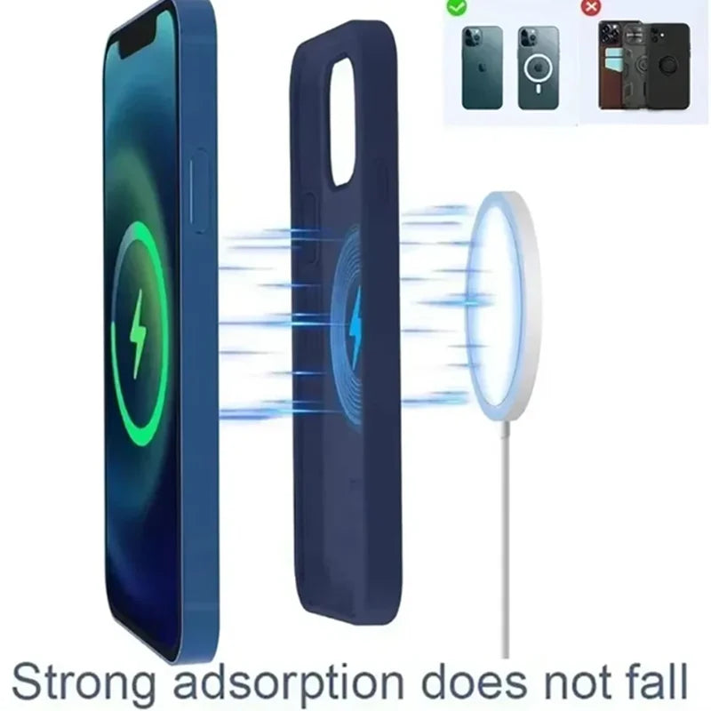 15W magnetic wireless charger is suitable for fast charging of iPhone 16 and 15promomax PD.
