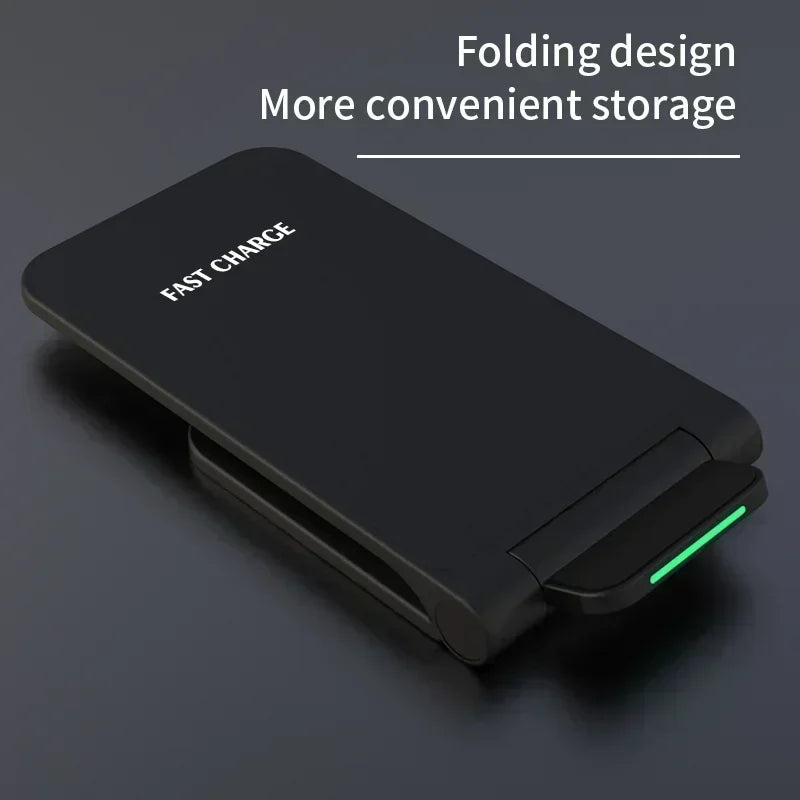 Wireless Charger Station Earphone Phone Fast Charging Charger Holder For iPhone 16 15 14 13 Pro Max Samsung S24 S23 Xiaomi