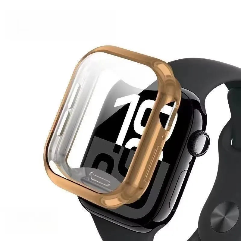 Protective Cover For Apple Watch 12 46mm 42mm Soft TPU Screen Protector bumper Cover Case iWatch Series 12 42/46mm Accessories