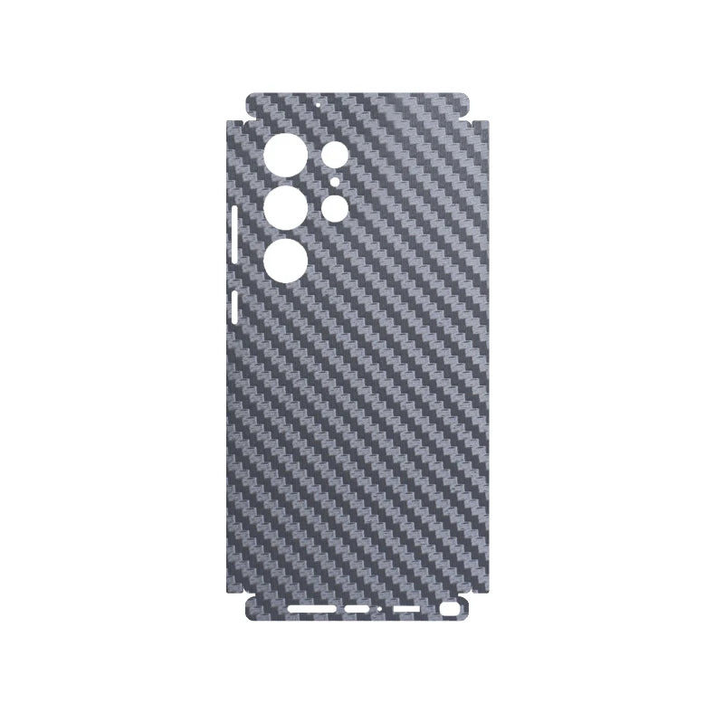 3D Carbon Fiber Skin Grain Full Body Phone Protector Sticker For SAMSUNG GALAXY S23 Ultra S23 Plus S25 S24 Back +Sides Wrap Film