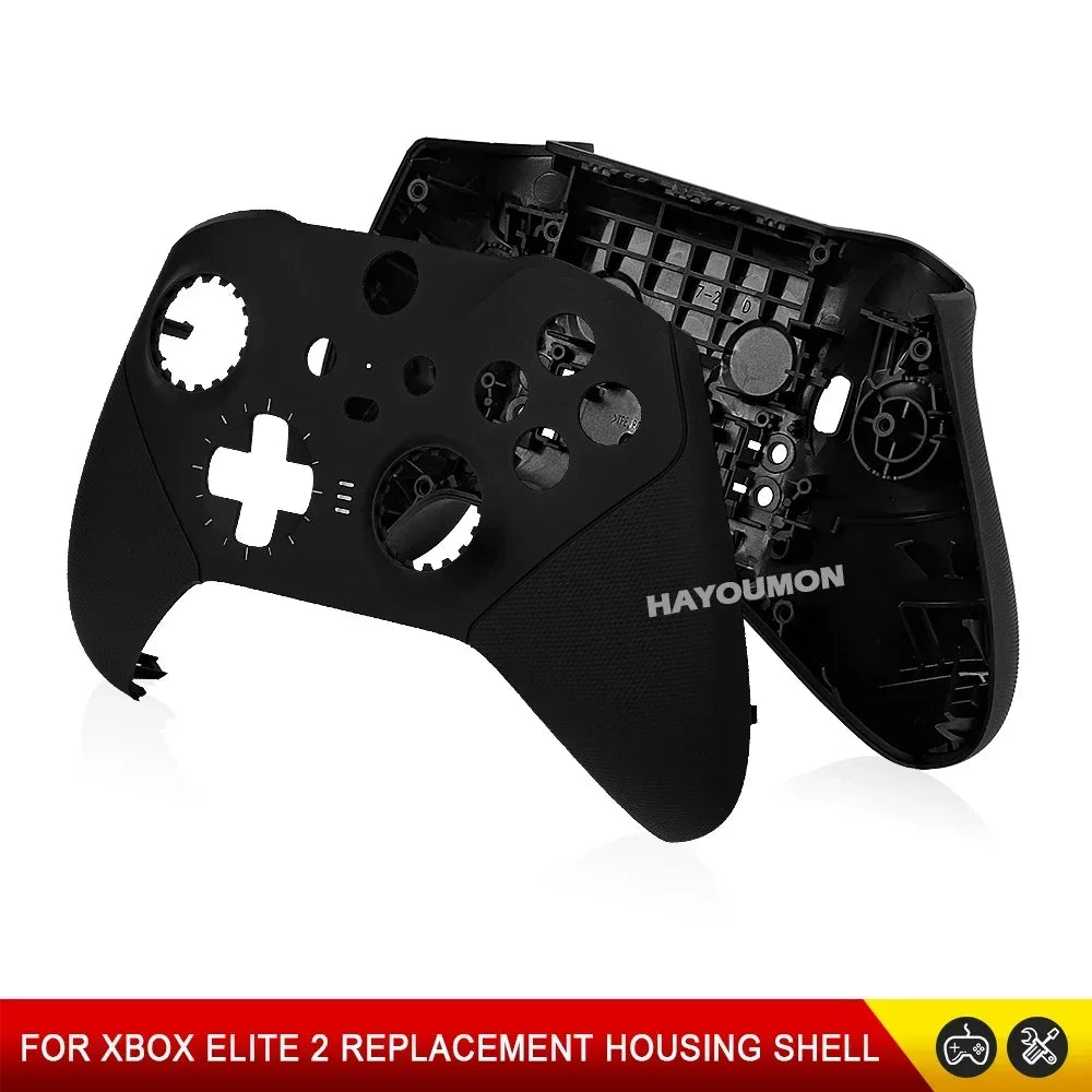 Front Back Full Housing Shell Faceplate Cover Replacement for Xbox Elite Series 2 Controller Shell Case Cover Black White