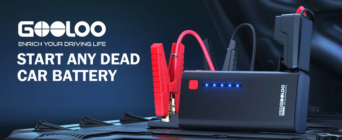 GOOLOO 12V Automotive Car Starting Device 48.84Wh Powerbank External Battery Booster 2000A Super Capacity Motorcycle Jump Start