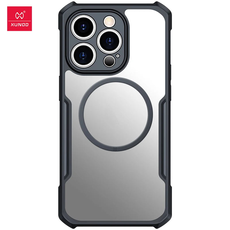 Xundd Case For iPhone 15 14 16 17 Pro Max 17 Air Phone 13 Pro 12 Magnetic Case,Airbag Shockproof Shell,Camera Protect Cover
