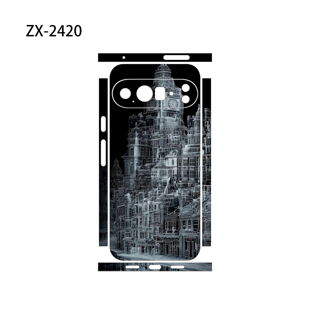 Creative Skin Wrap for Google Pixel 10 9 8 7 Pro 6 6A Back Screen Protector Film Cover Case Macaroon Wrap Sticker